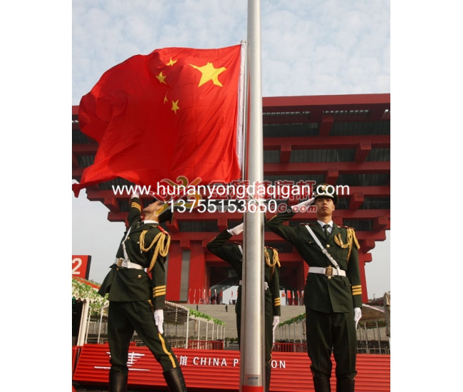 中国馆升旗旗杆